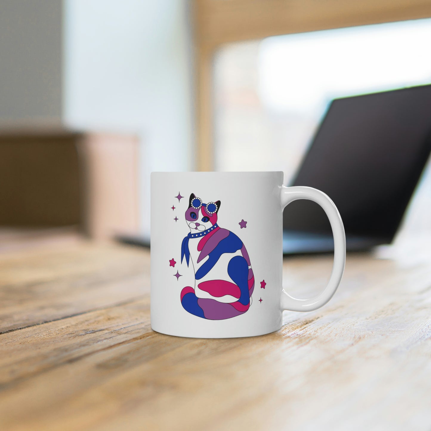 Bisexual Calico Cat Mug