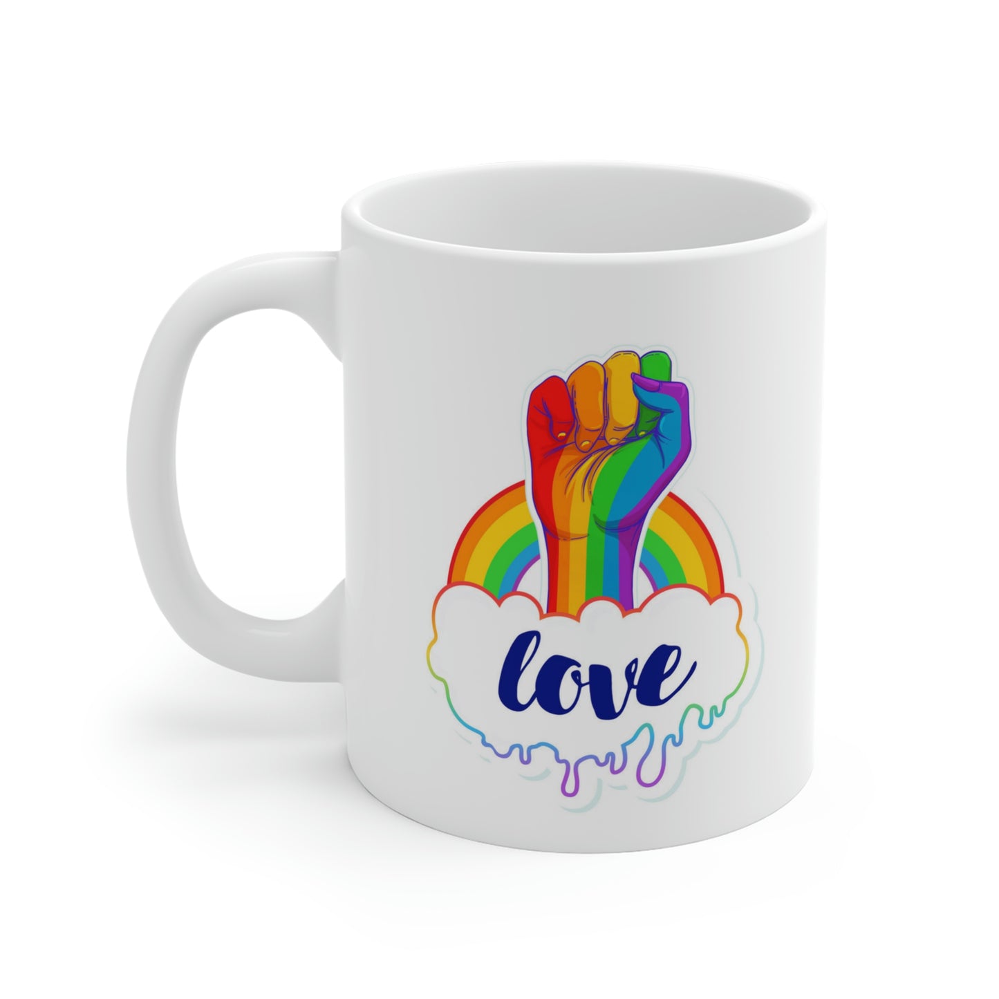 Love Rainbow Fist Mug