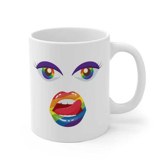 Rainbow Face Mug