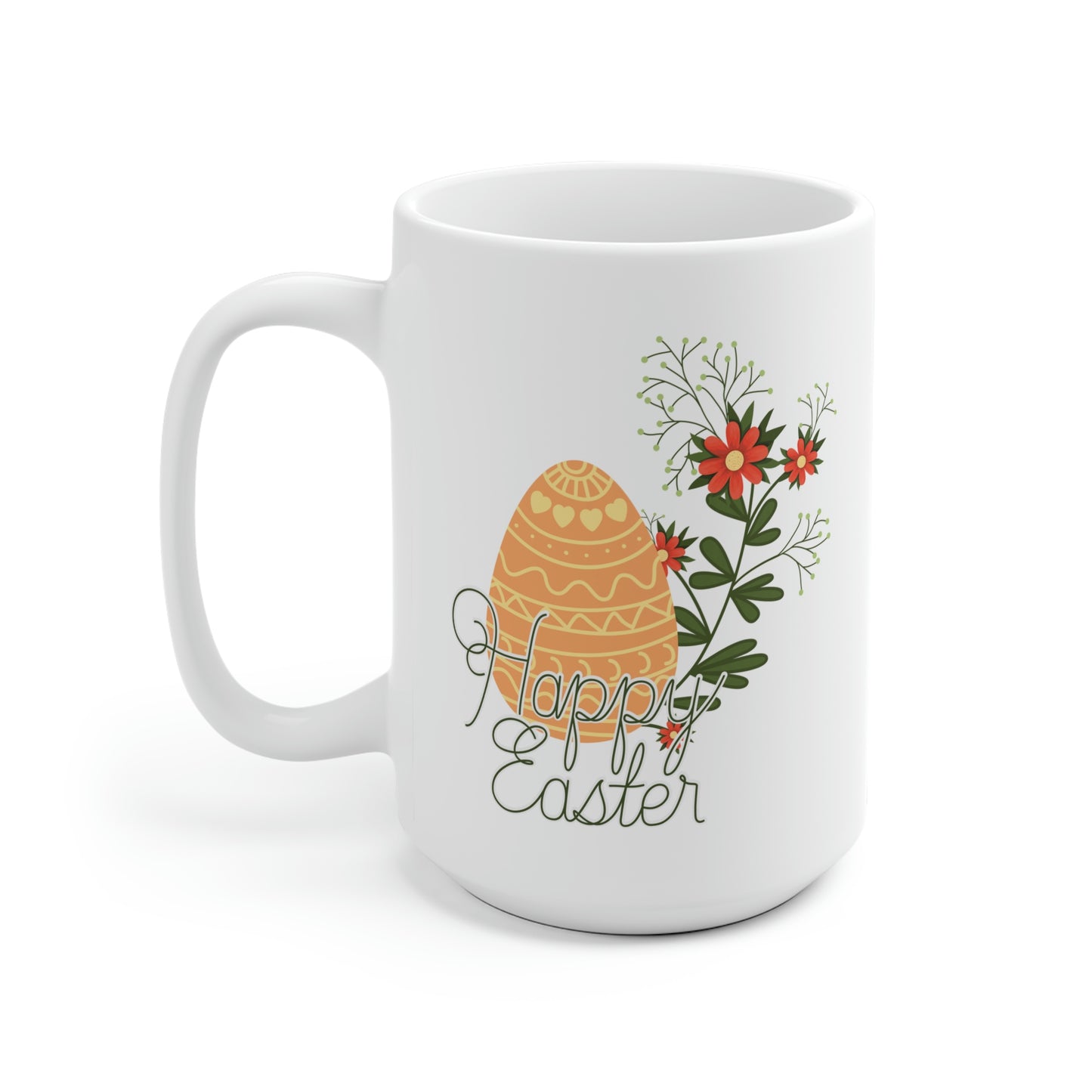 Happy Easter Floral Egg Mug