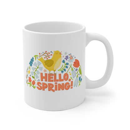 Hello Spring Bird Mug