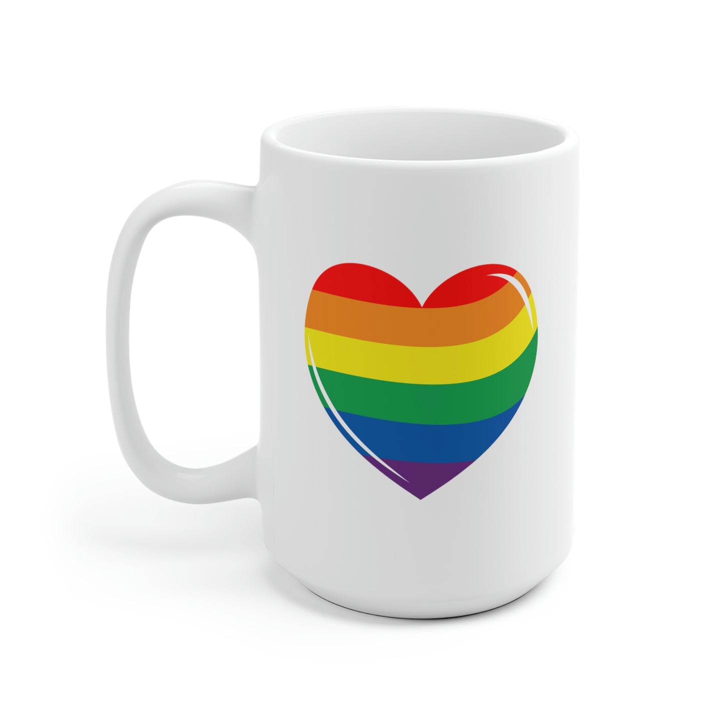 Rainbow Heart Mug