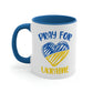 Pray For Ukraine Heart Mug