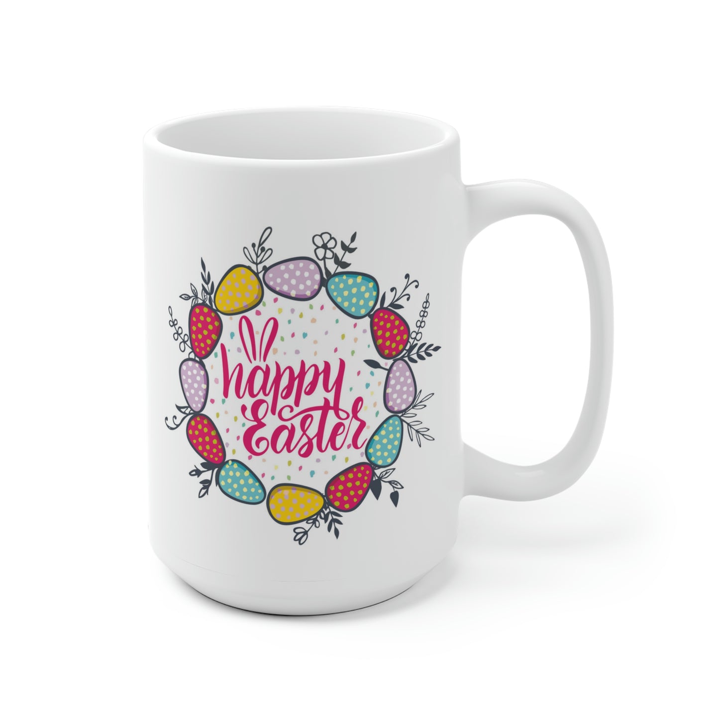 Happy Easter Floral Egg Mug