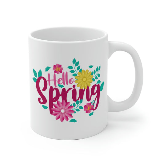 Hello Spring Flower Mug