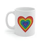 Sparkly Rainbow Heart Mug