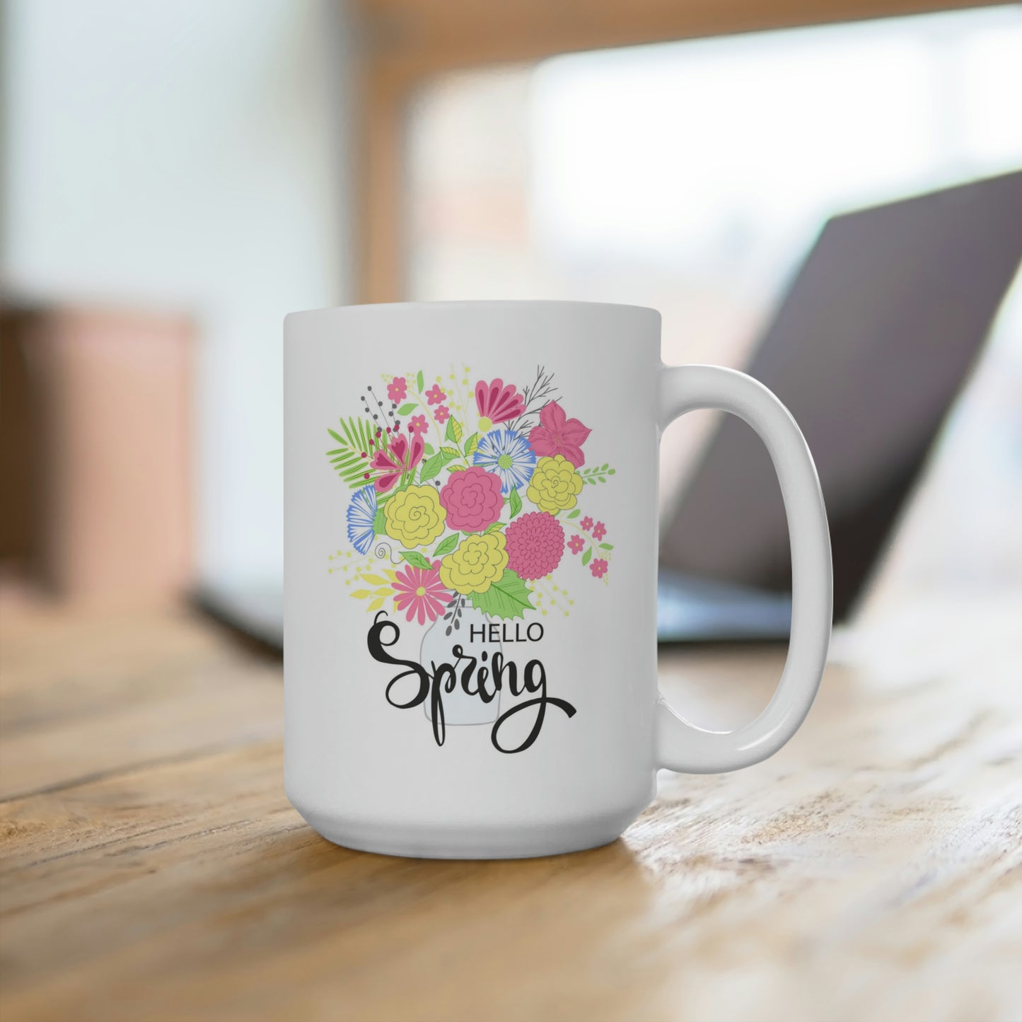 Hello Spring Flower Mug