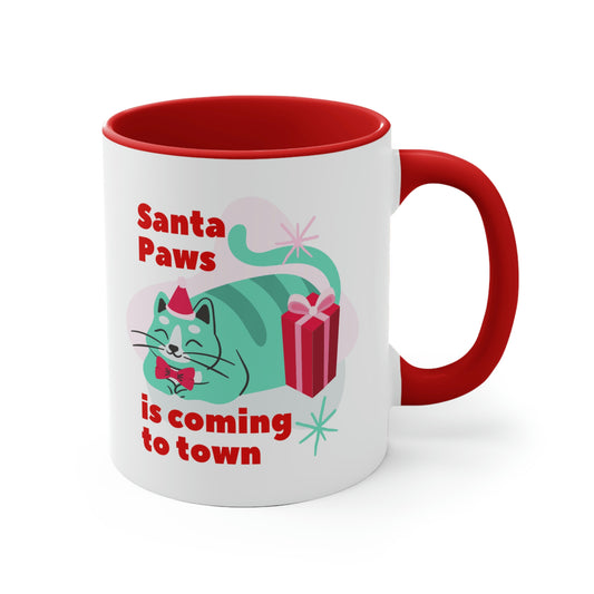Santa Paws Is Coming To Town Mug