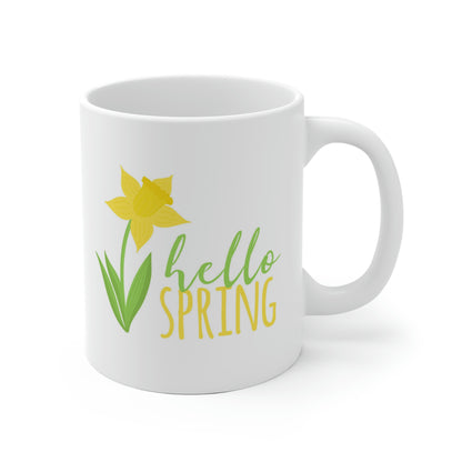 Hello Spring Daffodil Mug