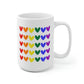 Rainbow Hearts Mug