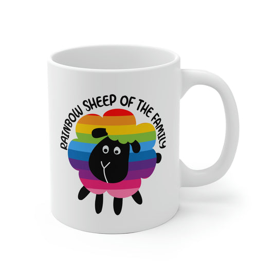 Rainbow Sheep Of The Family Mug