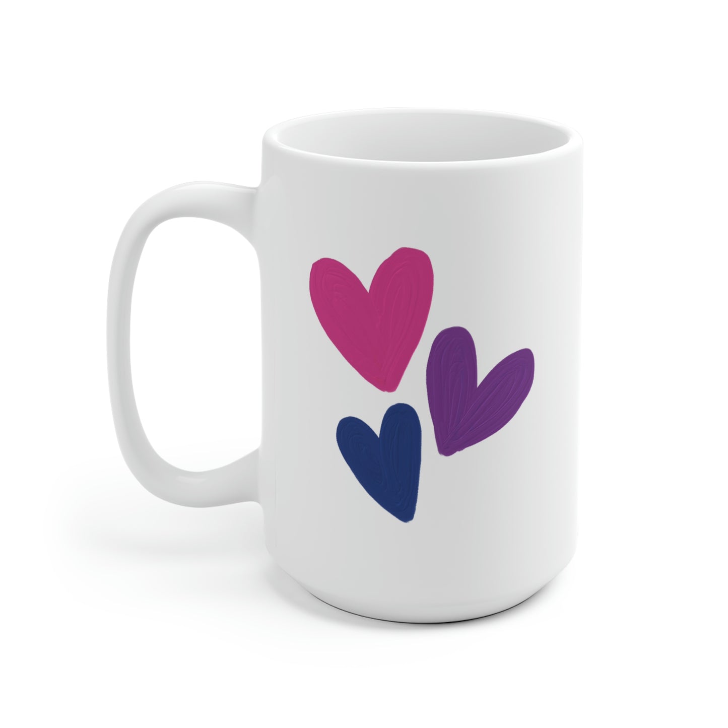 Bisexual Pride Hearts Mug