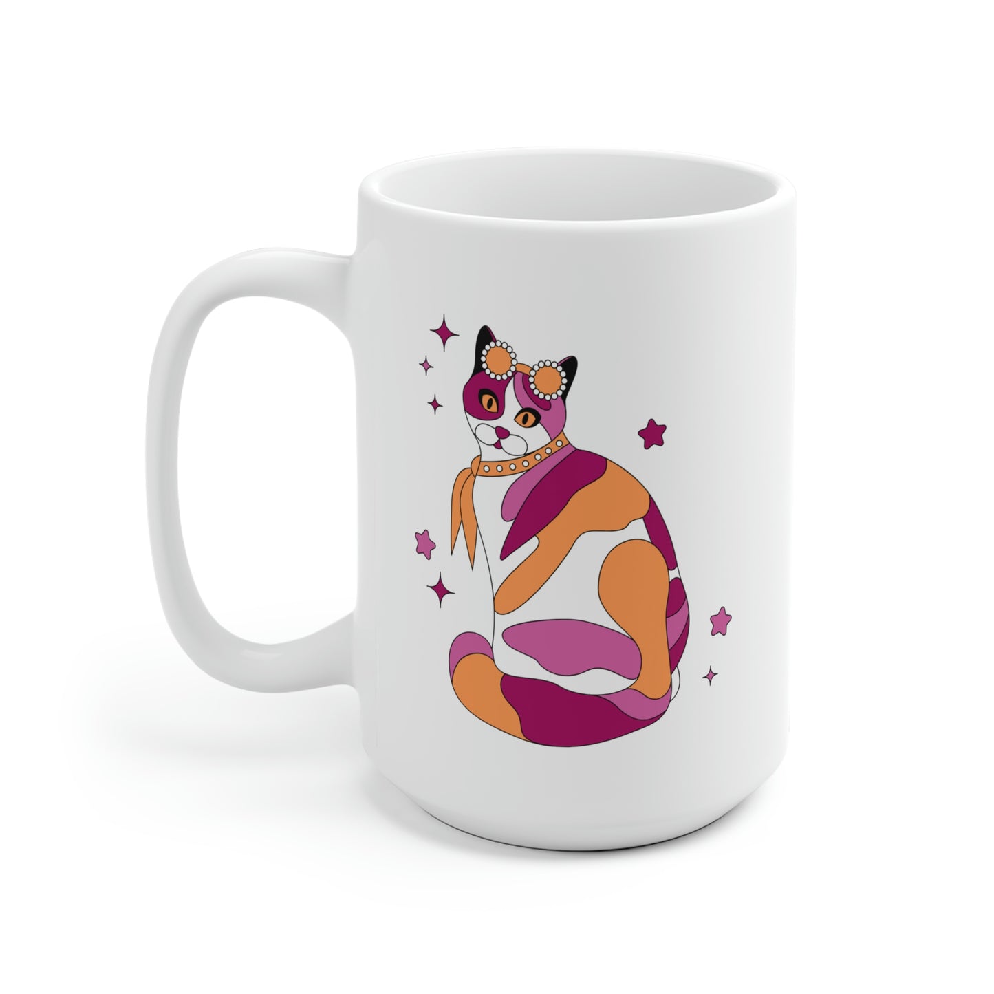 Lesbian Calico Cat Mug