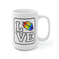 Love Rainbow Lips Mug