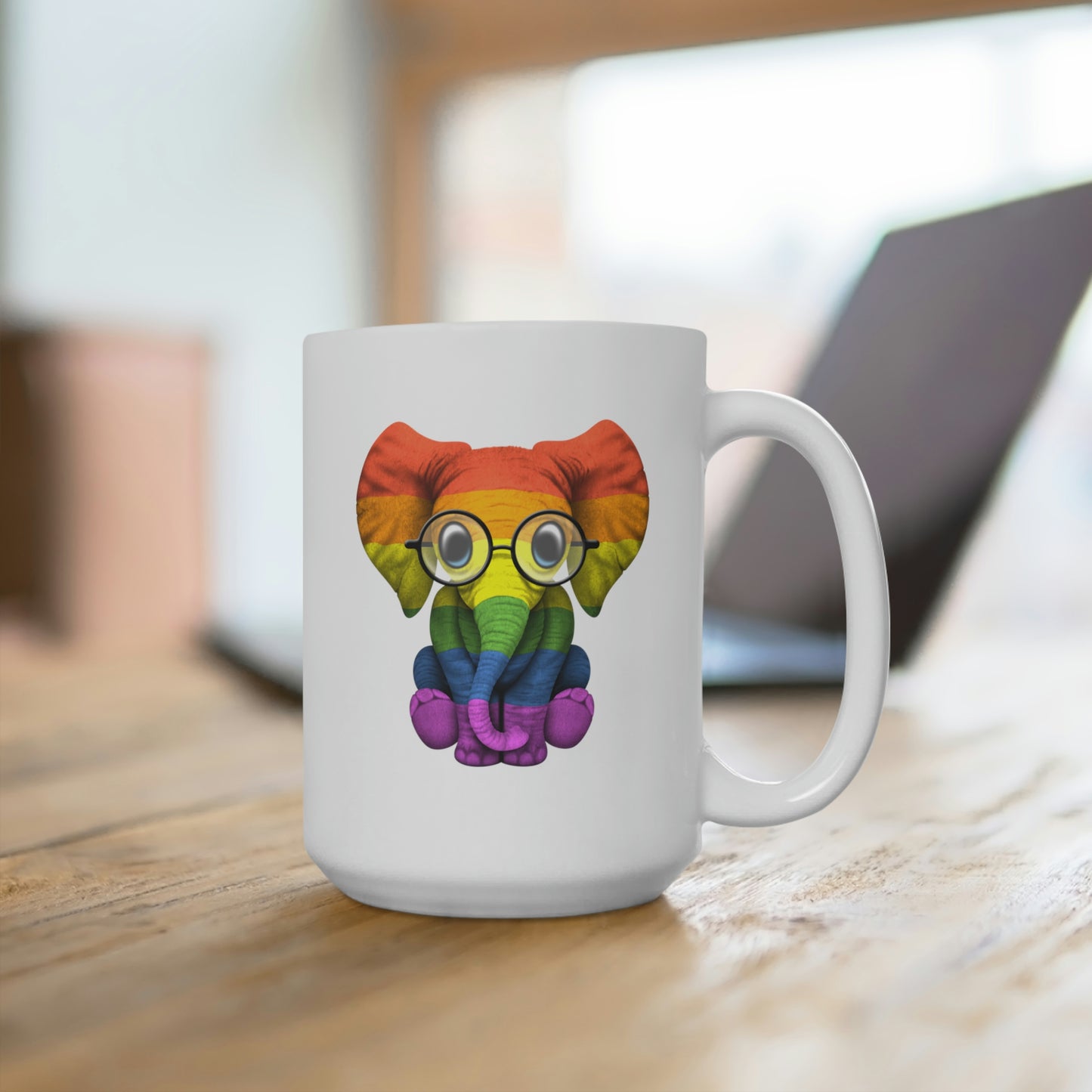 LGBTQ Elephant Mug