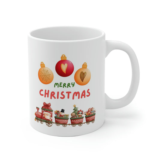 Merry Christmas Train Mug