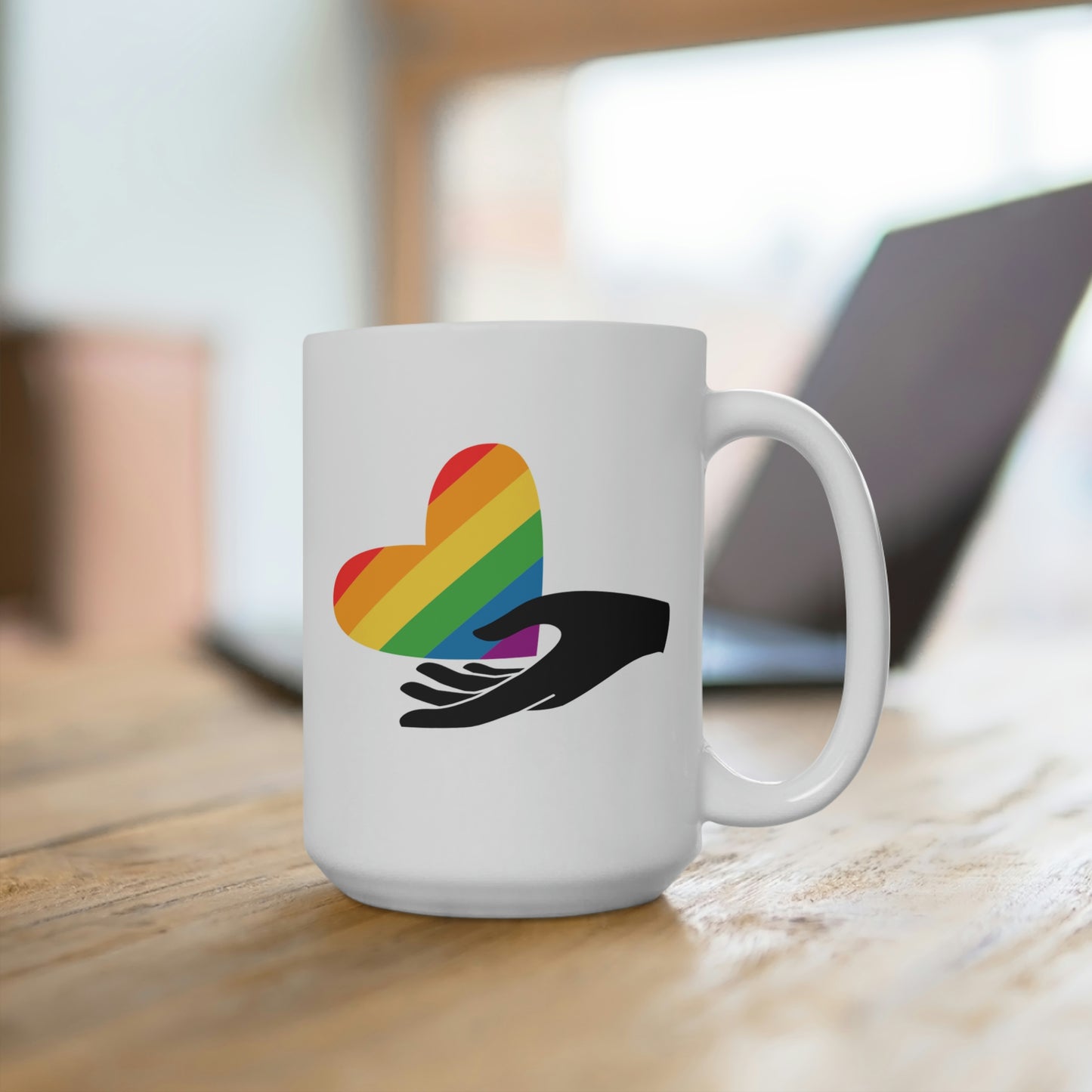 Rainbow Heart Outreach Mug