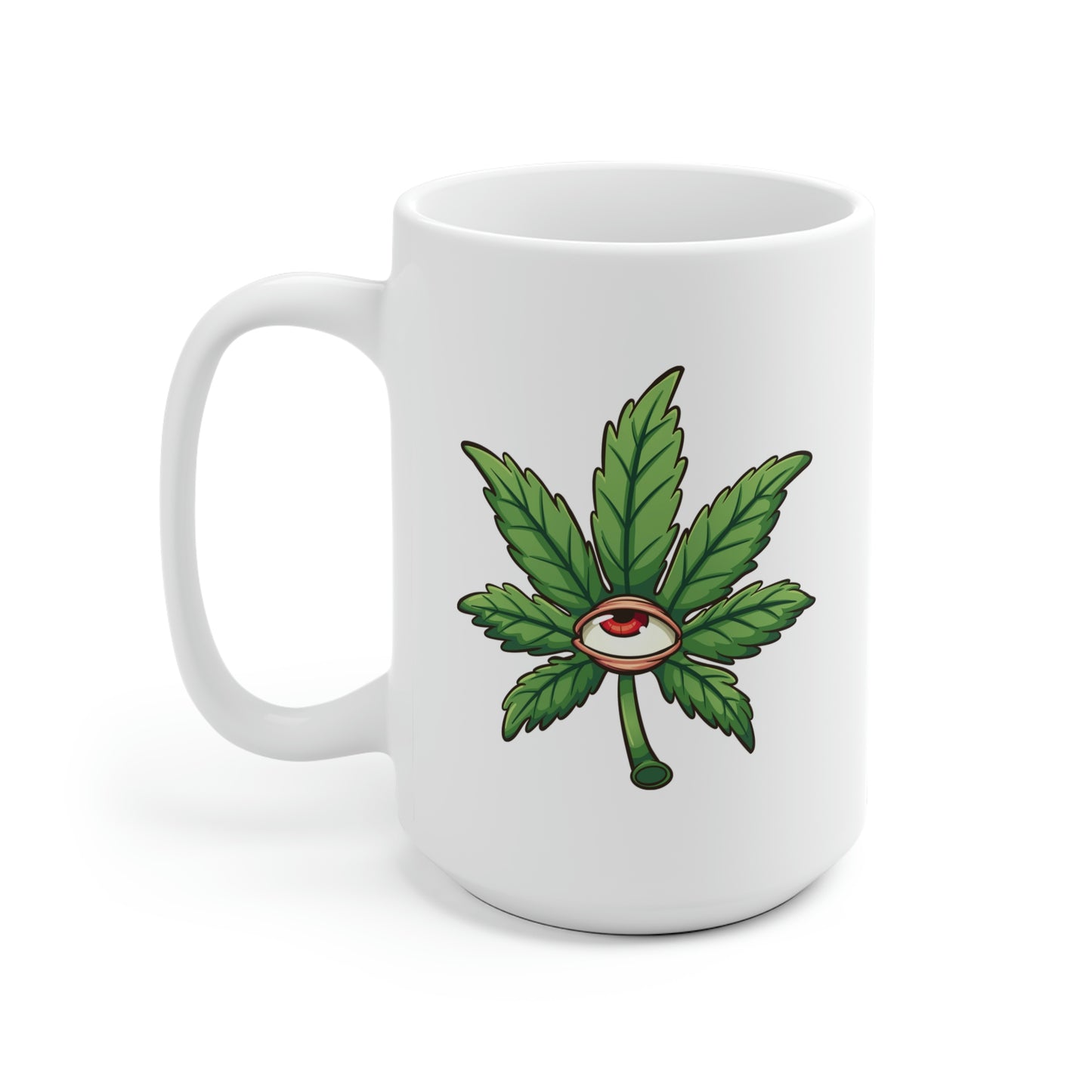 Cannabis Leaf Eyeball Mug