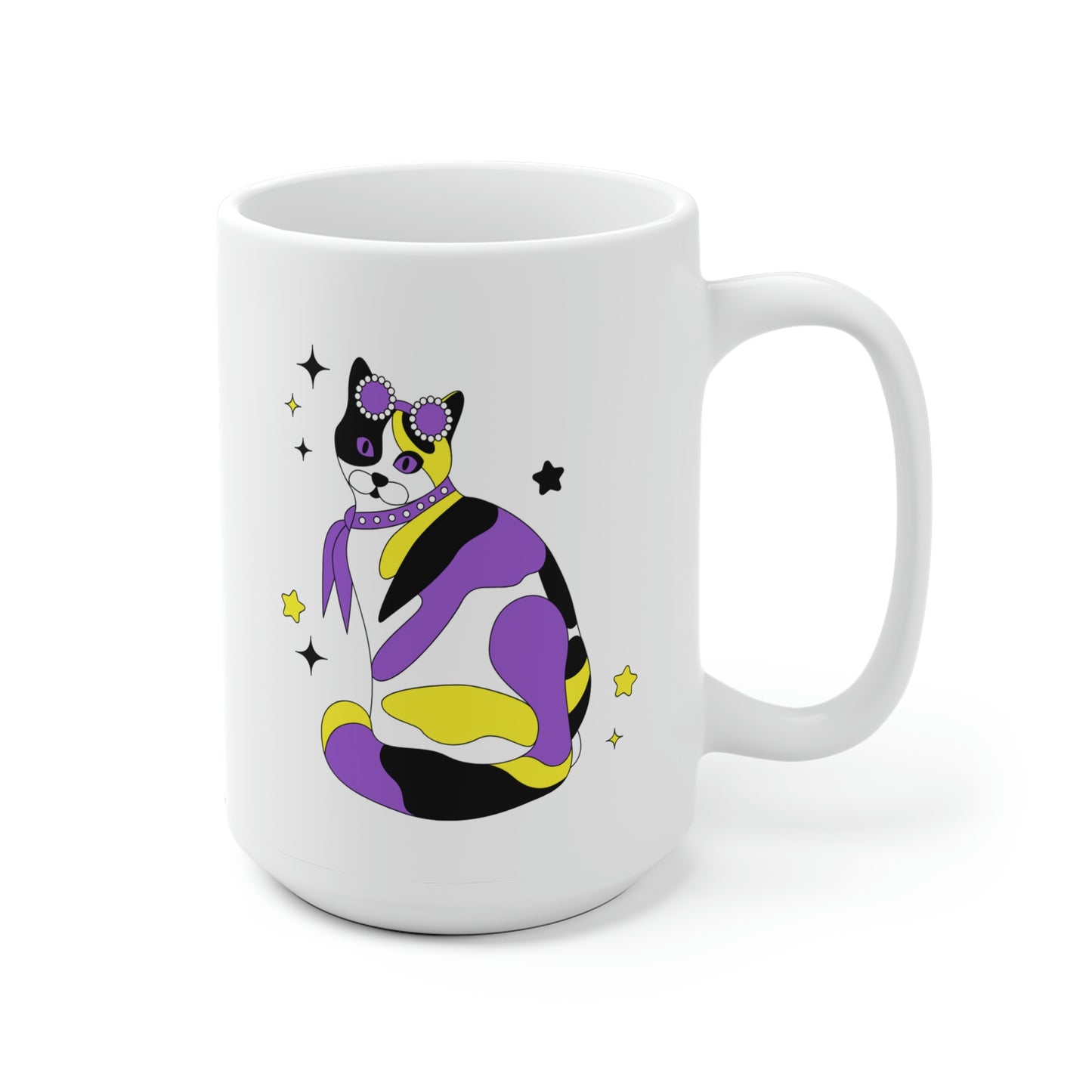 Nonbinary Calico Cat Mug