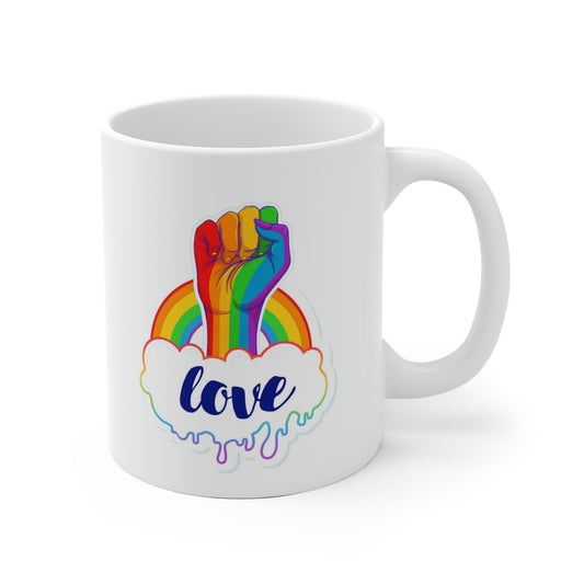 Love Rainbow Fist Mug