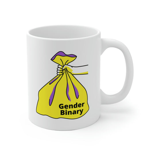 Gender Binary Trash Mug