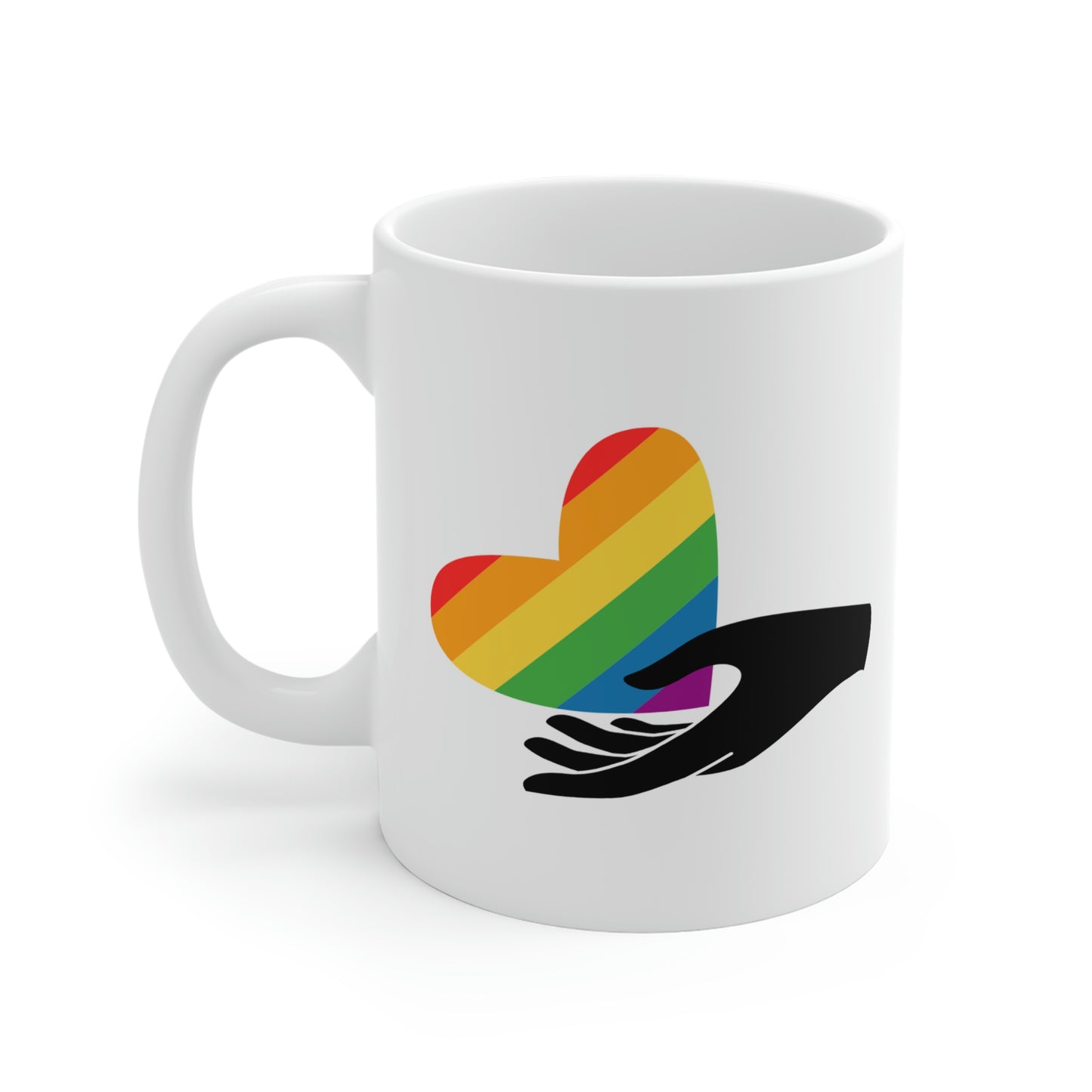 Rainbow Heart Outreach Mug