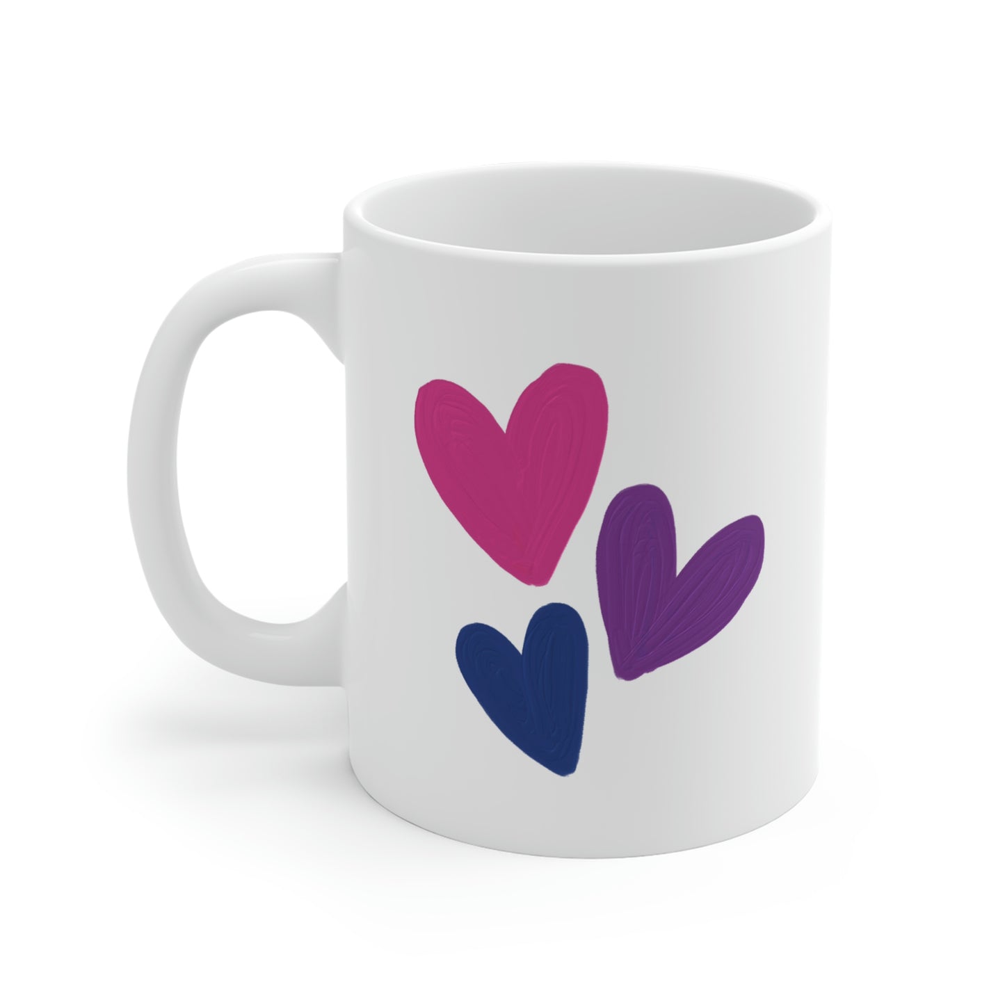 Bisexual Pride Hearts Mug