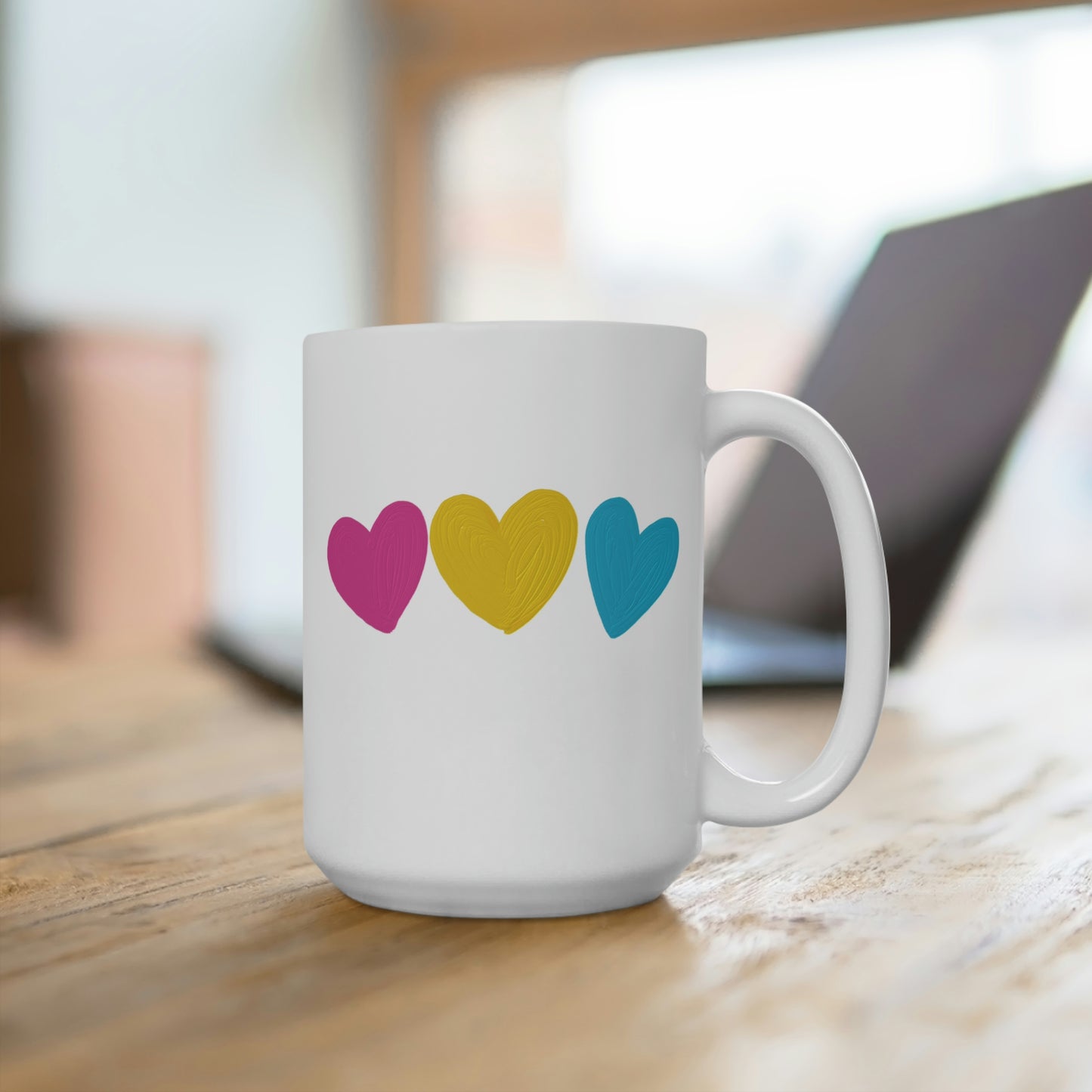 Pansexual Pride Hearts Mug