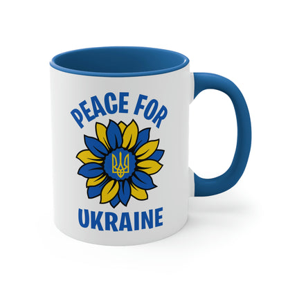 Peace For Ukraine Sunflower Mug