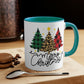 Merry Christmas Plaid Trees Mug