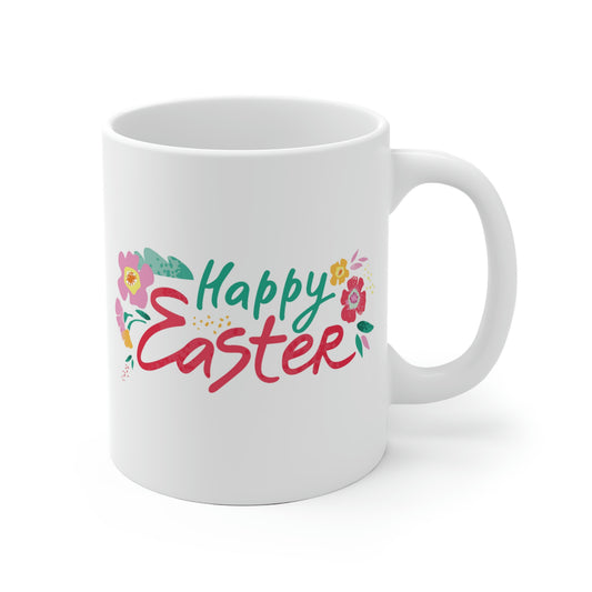 Happy Easter Floral Mug