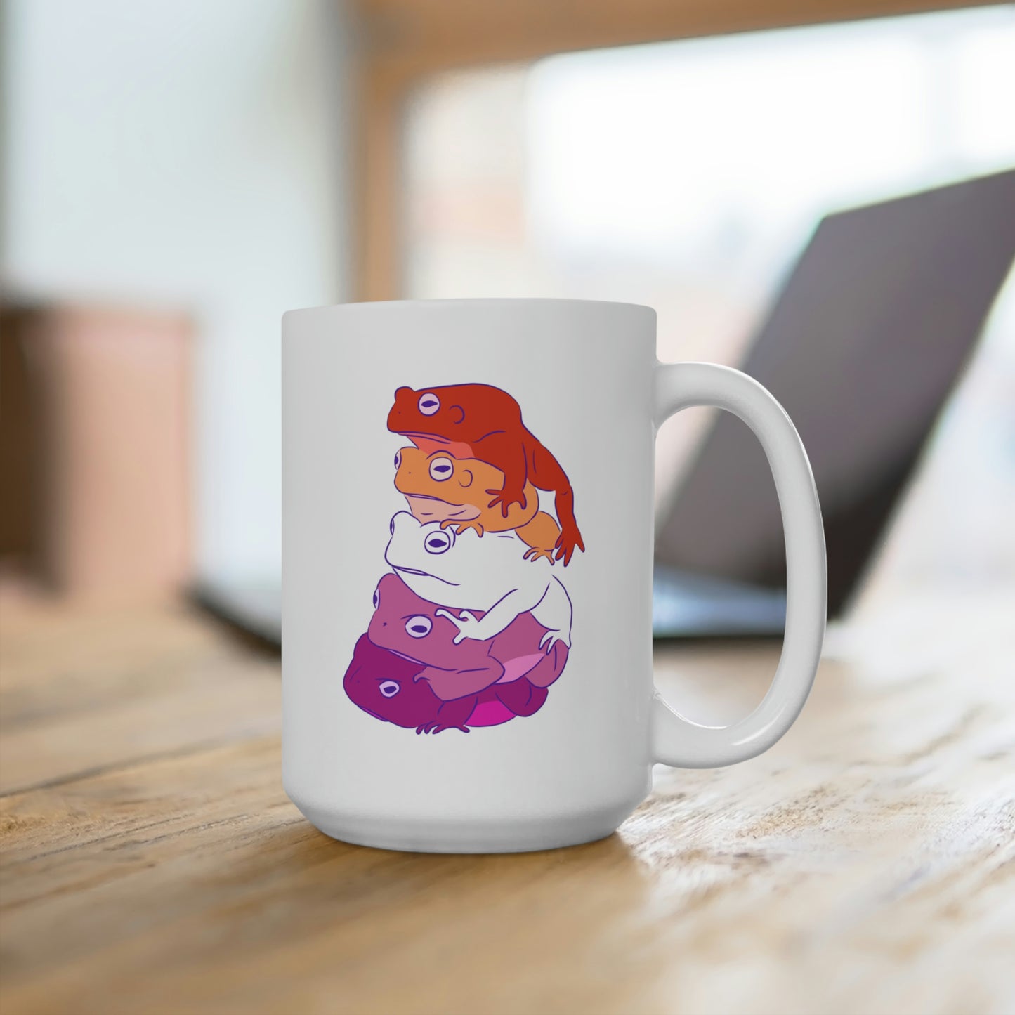 Lesbian Frog Stack Mug