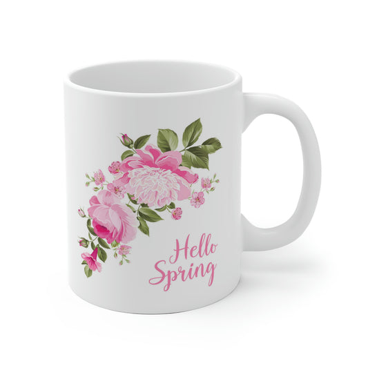 Hello Spring Flower Mug