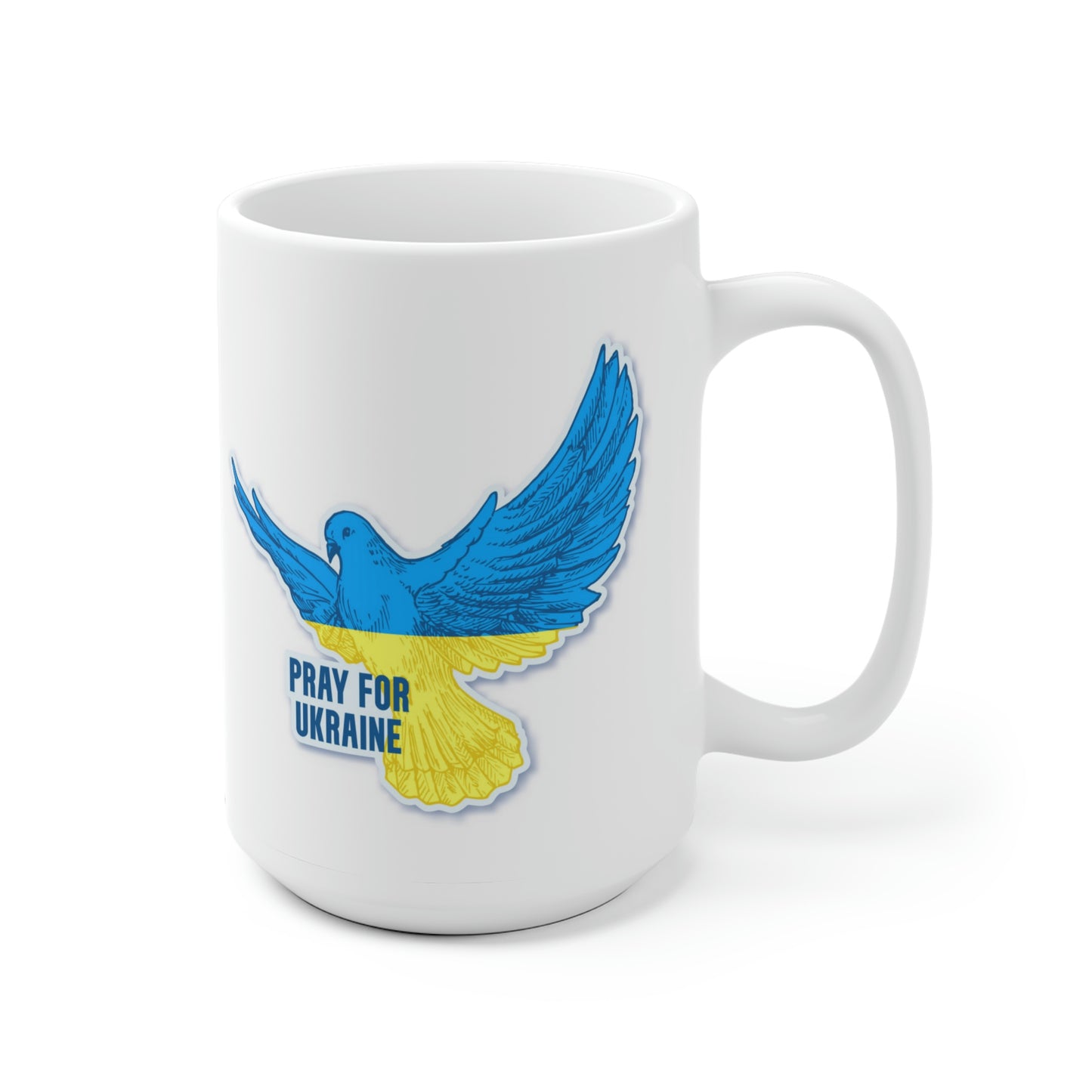 Pray For Ukraine Dove Of Peace Mug