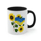 Ukrainian Flag Sunflowers Mug