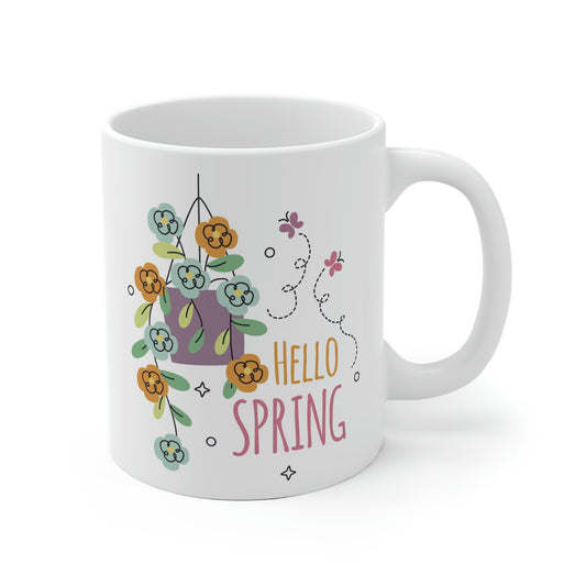 Hello Spring Flower Mug