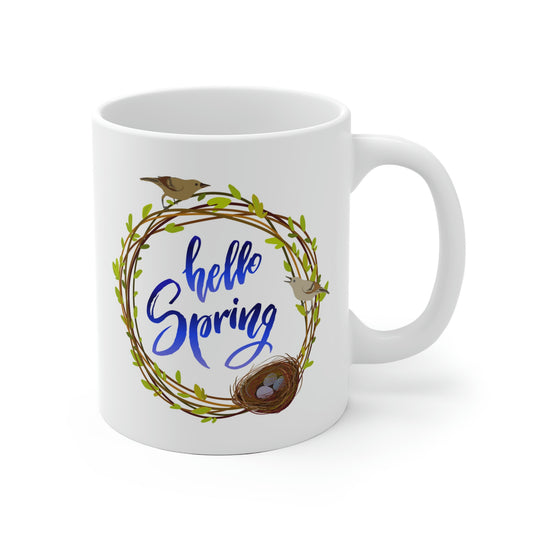 Hello Spring Bird Mug