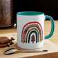 Boho Christmas Tree Rainbow Mug